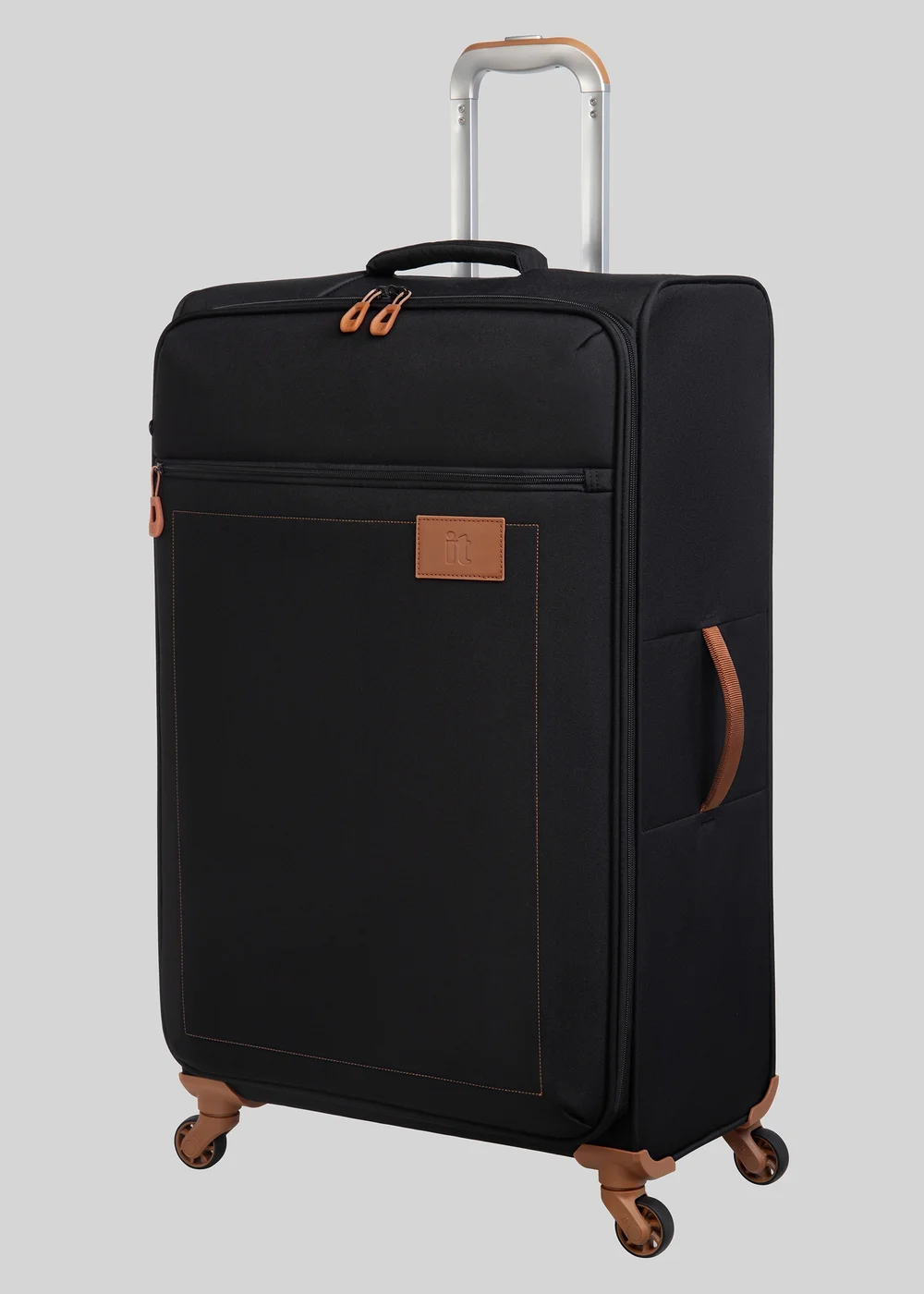 IT Luggage Soft Black Suitcase - Cabin Image 3
