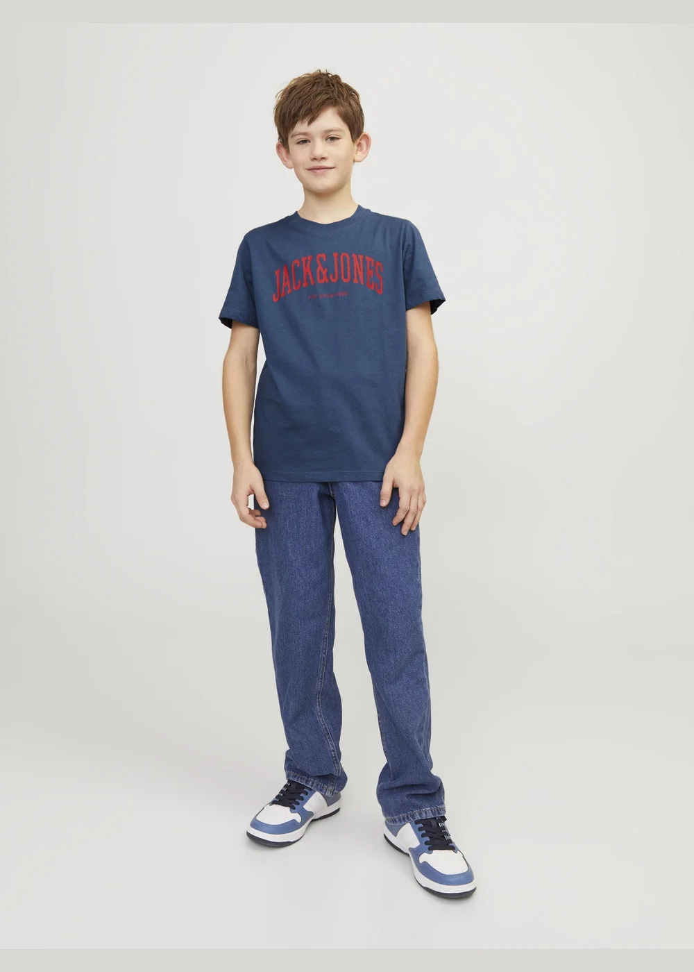 Jack & Jones Boys Blue Crew Neck T-Shirt (6-16yrs) - Age 6 Years Image 5