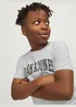 Jack & Jones Boys Grey Crew Neck T-Shirt (6-16yrs) - Age 6 Years Image 7