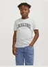 Jack & Jones Boys Grey Crew Neck T-Shirt (6-16yrs) - Age 6 Years Image 2