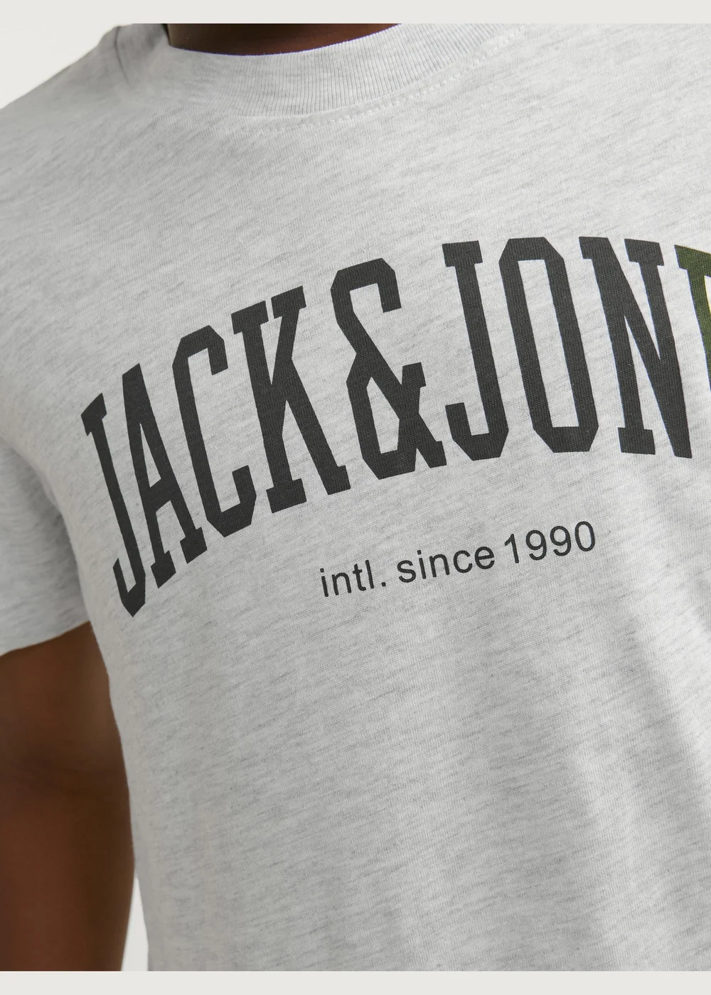 Jack & Jones Boys Grey Crew Neck T-Shirt (6-16yrs) - Age 6 Years Image 3