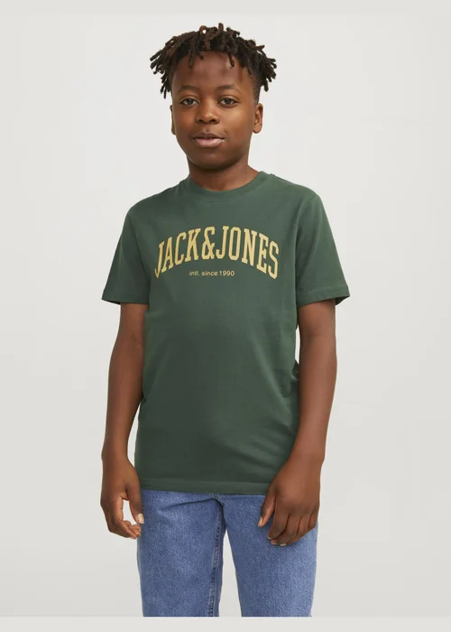 Jack & Jones Boys Green Crew Neck T-Shirt (6-16yrs) - Age 6 Years Image 7
