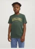 Jack & Jones Boys Green Crew Neck T-Shirt (6-16yrs) - Age 6 Years Image 7