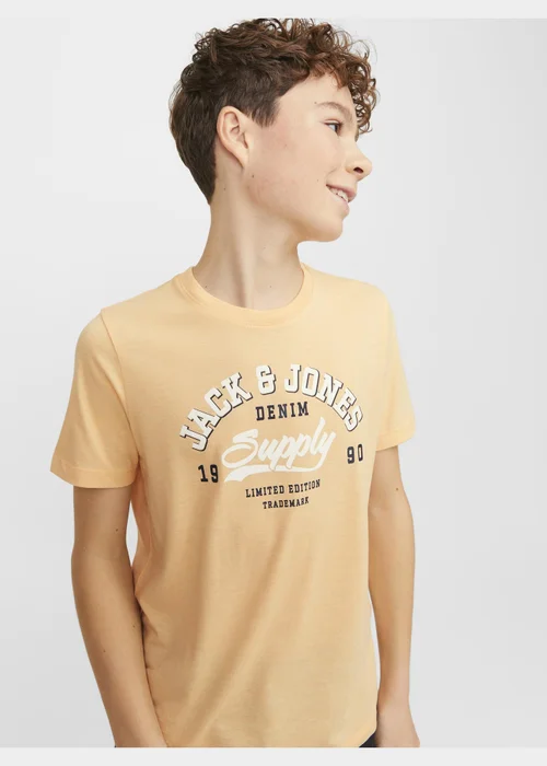 Jack & Jones Boys Orange T-Shirt (6-16yrs) - 6 Yrs Image 3