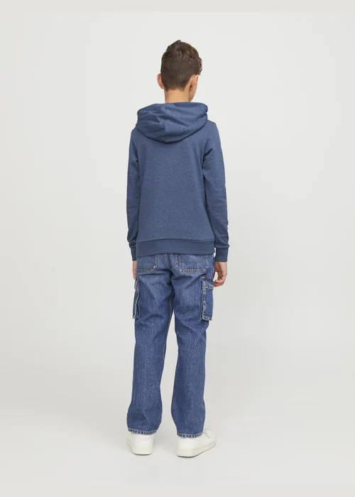 Jack & Jones Boys Blue Hooded Sweatshirt (8-16yrs) - Age 8 Years Image 2