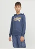 Jack & Jones Boys Blue Hooded Sweatshirt (8-16yrs) - Age 8 Years Image 3