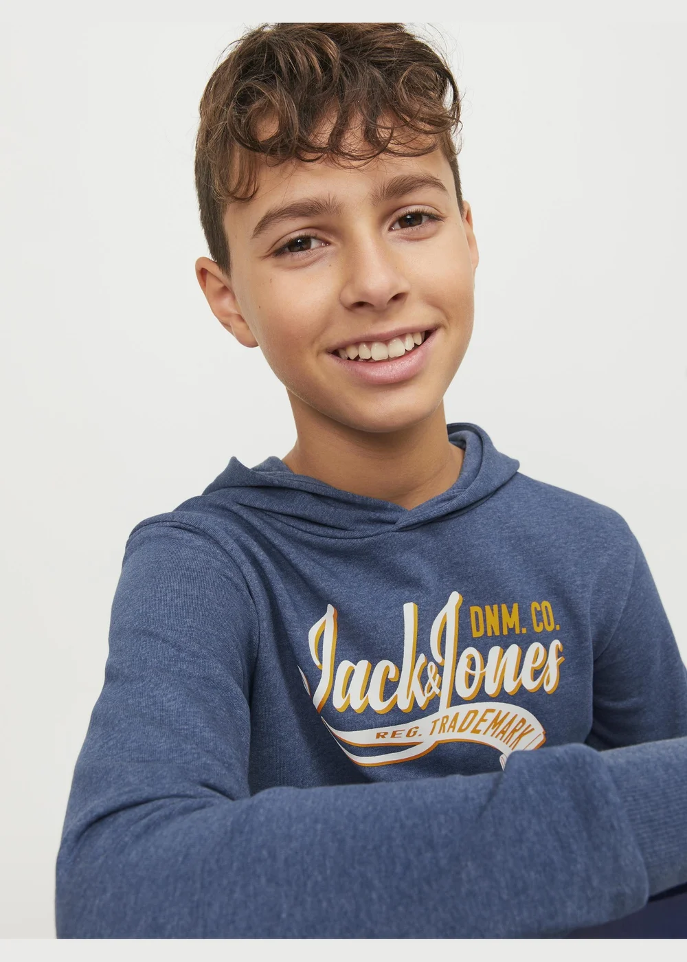 Jack & Jones Boys Blue Hooded Sweatshirt (8-16yrs) - Age 8 Years Image 6