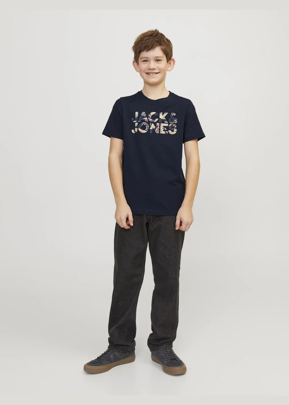 Jack & Jones Navy Slogan T-Shirt (6-16yrs) - Age 6 Years Image 4