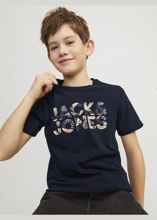 Jack & Jones Navy Slogan T-Shirt (6-16yrs) - Age 6 Years Image 3