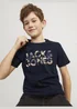 Jack & Jones Navy Slogan T-Shirt (6-16yrs) - Age 6 Years Image 3