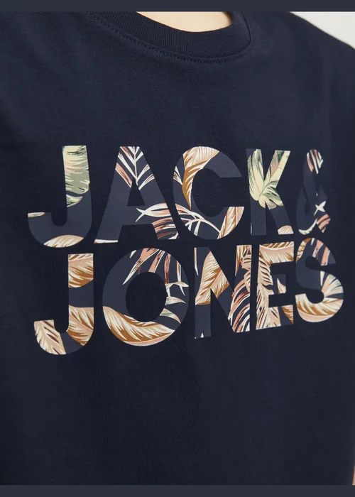 Jack & Jones Navy Slogan T-Shirt (6-16yrs) - Age 6 Years Image 5
