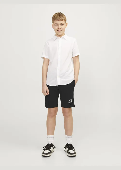 Jack & Jones Kids Black Sweat Shorts (8-16yrs) - 8 Yrs Image 4