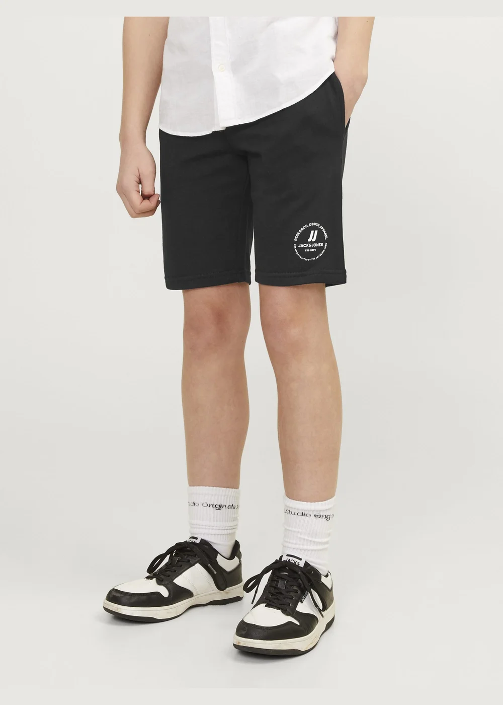 Jack & Jones Kids Black Sweat Shorts (8-16yrs) - 8 Yrs Image 3