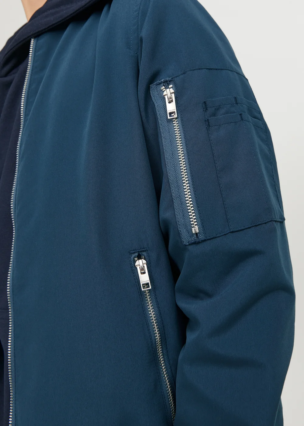 Jack & Jones Boys Blue Bomber Jacket (6-16yrs) - Age 10 Years Image 3
