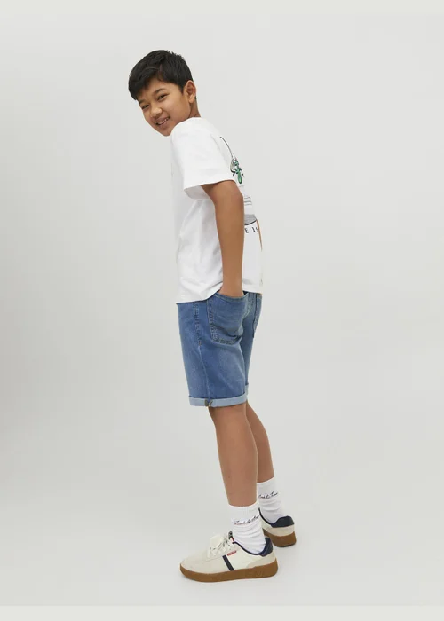 Jack & Jones Junior Blue Denim Shorts - Age 16 Years Image 4