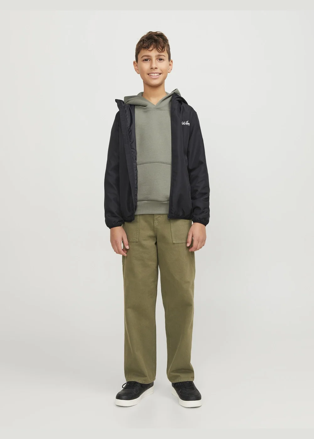 Jack & Jones Boys Black Oliver Jacket (6-16yrs) - Age 6 Years Image 2