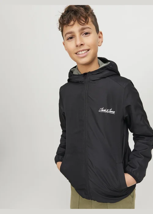 Jack & Jones Boys Black Oliver Jacket (6-16yrs) - Age 6 Years Image 1