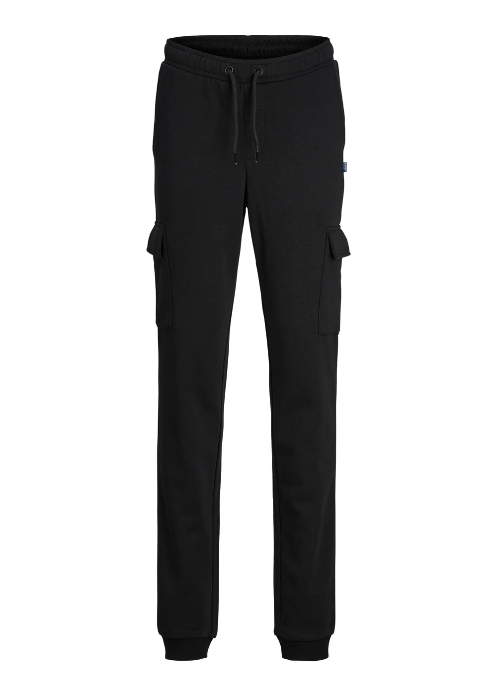 Jack & Jones Boys Black Cargo Joggers (8-16yrs) - Age 8 Years Image 1