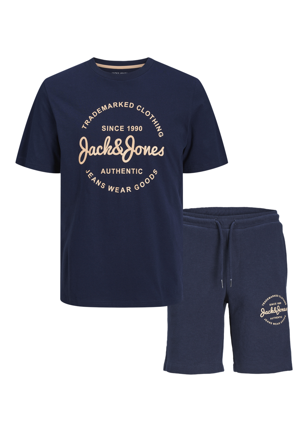 Jack & Jones Boys Navy T-Shirt & Shorts Set (6-16yrs) - Age 6 Years Image 1