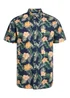 Jack & Jones Boys Navy Floral Print Shirt (6-16yrs) - Age 6 Years Image 1