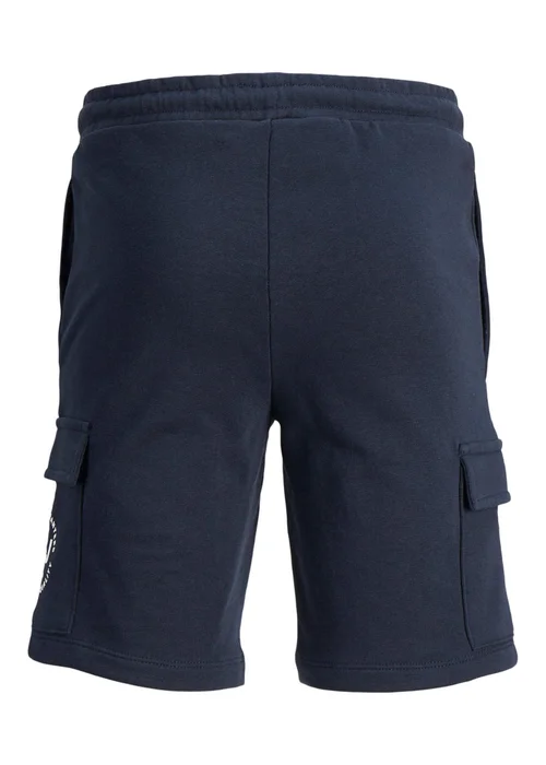 Jack & Jones Boys Navy Cargo Sweat Shorts (8-16yrs) - Age 8 Years Image 2