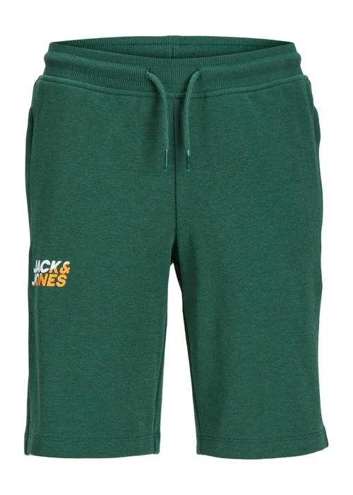 Jack & Jones Boys Green Sweat Shorts (8-16yrs) - 8 Yrs Image 1