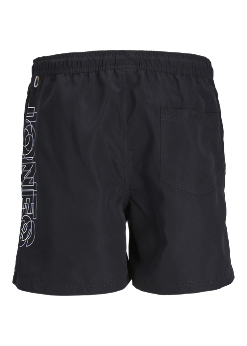 Jack and Jones Boys Black Logo Swim Shorts (8-16yrs) - Age 10 Years Image 2