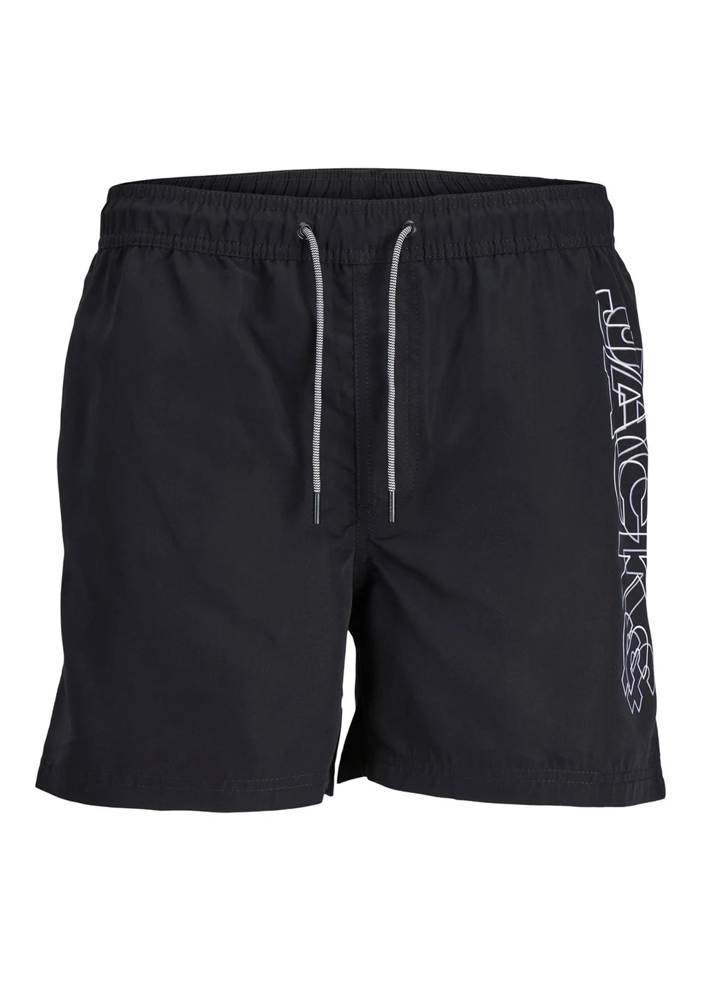 Jack and Jones Boys Black Logo Swim Shorts (8-16yrs) - Age 10 Years Image 1
