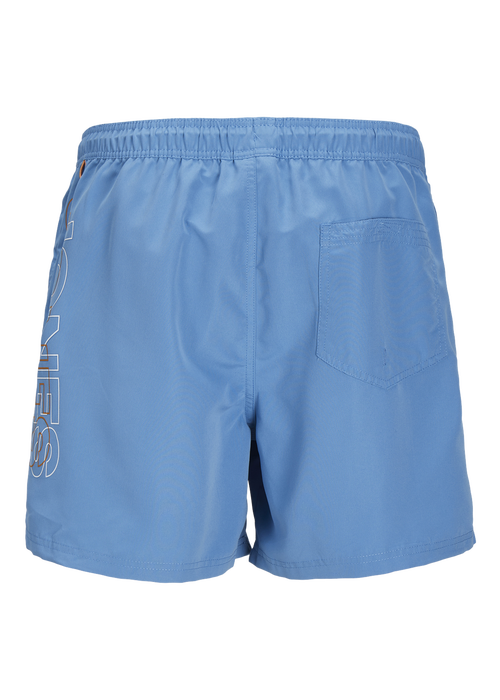 Jack & Jones Boys Blue Double Logo Swim Shorts (8-16yrs) - 8 Yrs Image 2