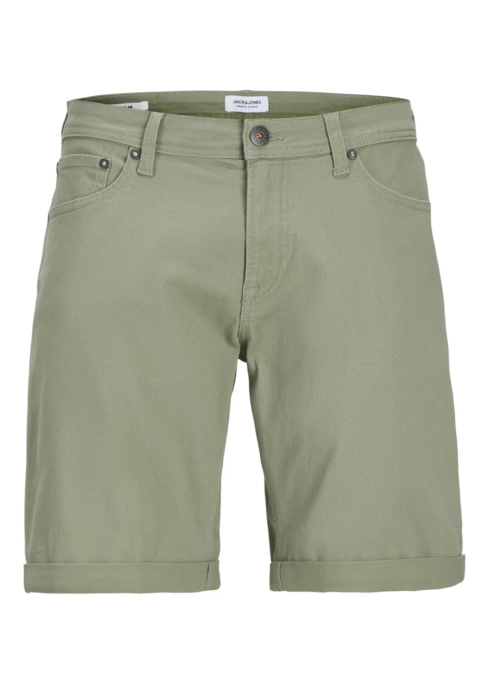 Jack & Jones Boys Green Cargo Shorts (8-16yrs) - Age 8 Years Image 1