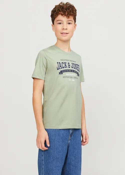 Jack & Jones Boys Green T-Shirt (6-16yrs) - 6 Yrs Image 1