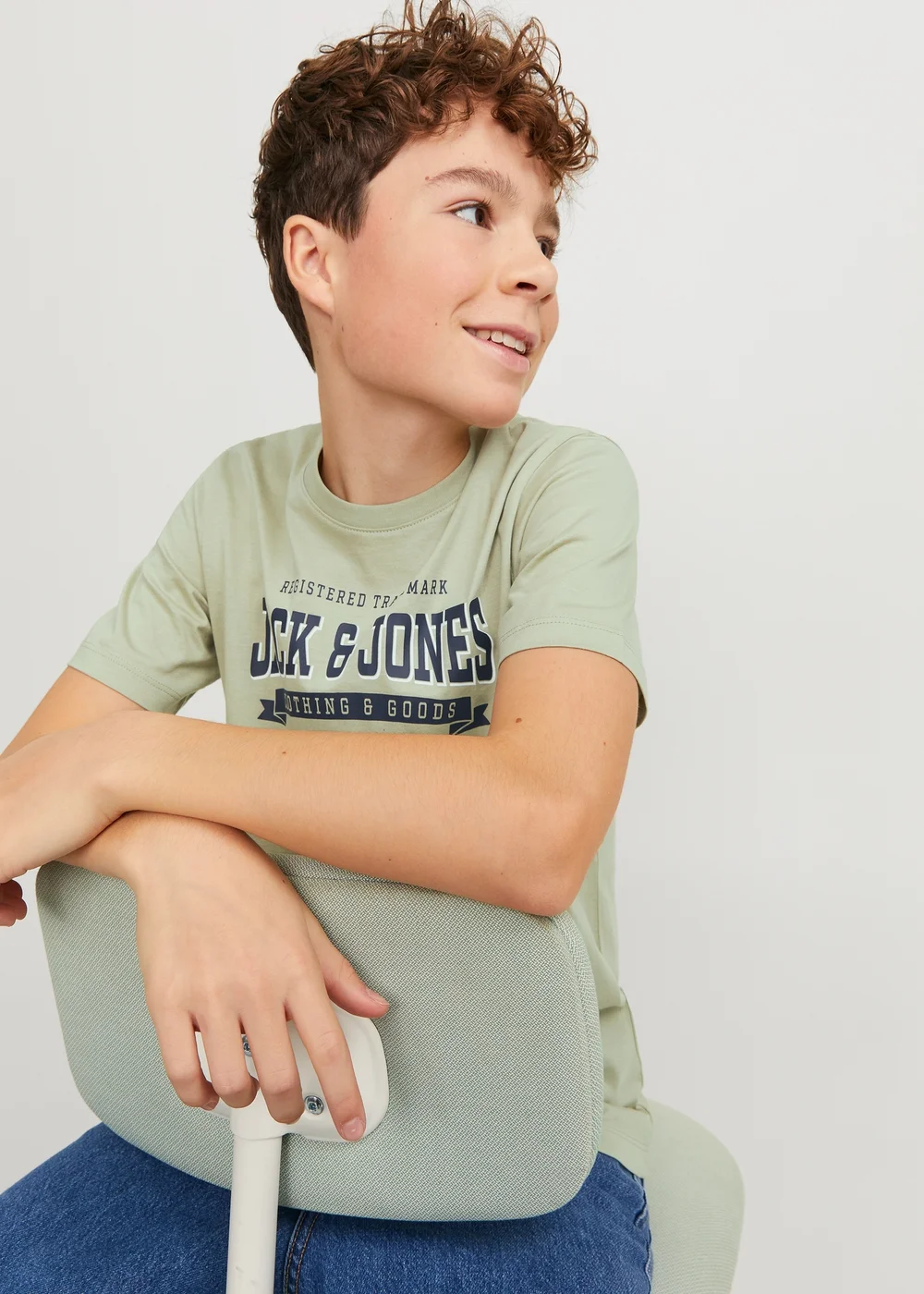 Jack & Jones Boys Green T-Shirt (6-16yrs) - 6 Yrs Image 3