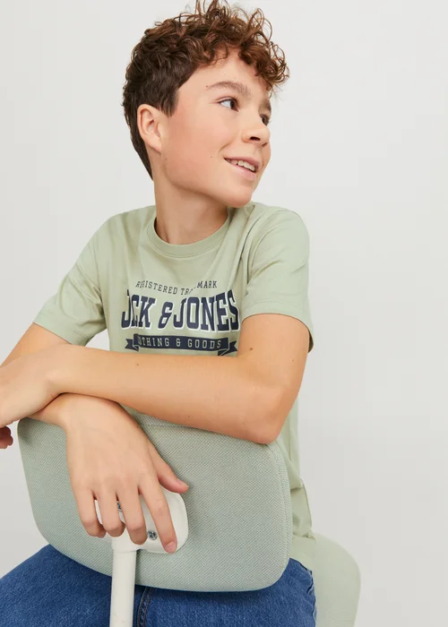 Jack & Jones Boys Green T-Shirt (6-16yrs) - 6 Yrs Image 3