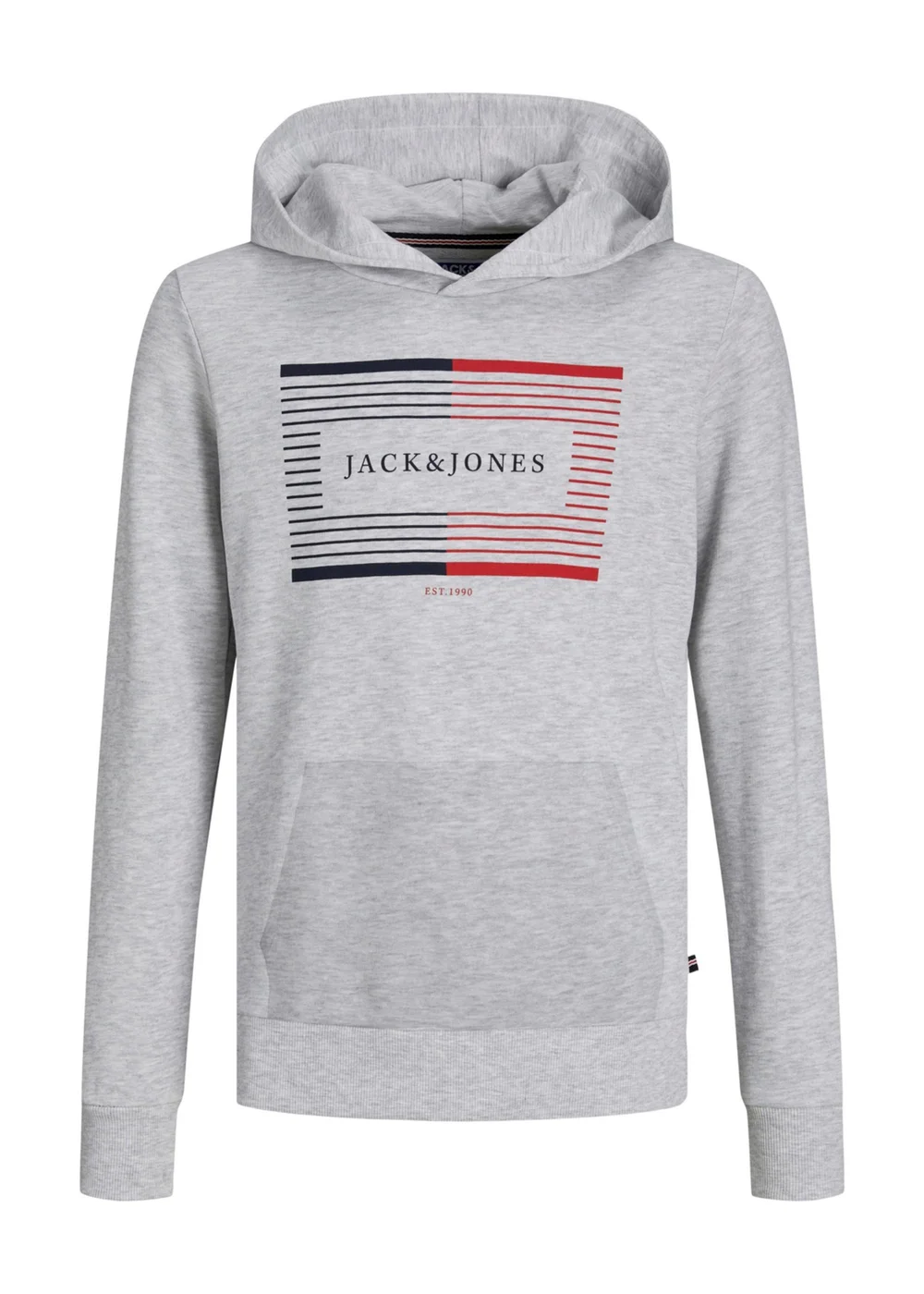Jack & Jones Boys Grey Hoodie (6-16yrs) - Age 10 Years Image 1