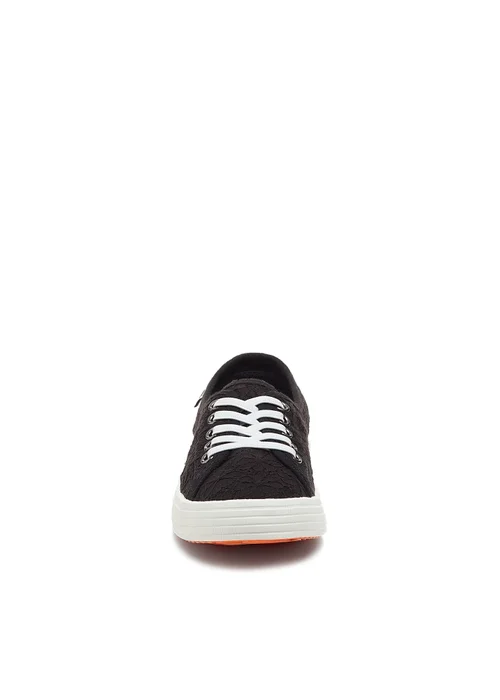 Rocket Dog Black Canvas Trainers - Size 3 Image 5