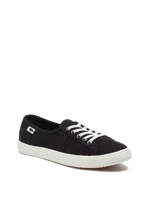 Rocket Dog Black Canvas Trainers - Size 3 Image 1
