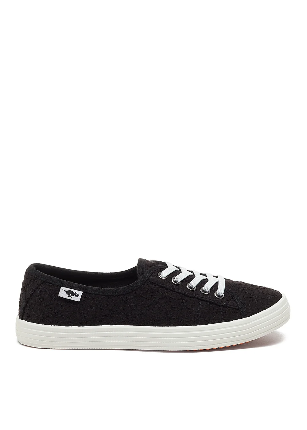 Rocket Dog Black Canvas Trainers - Size 3 Image 2