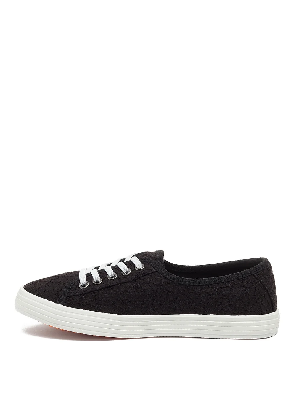 Rocket Dog Black Canvas Trainers - Size 3 Image 4