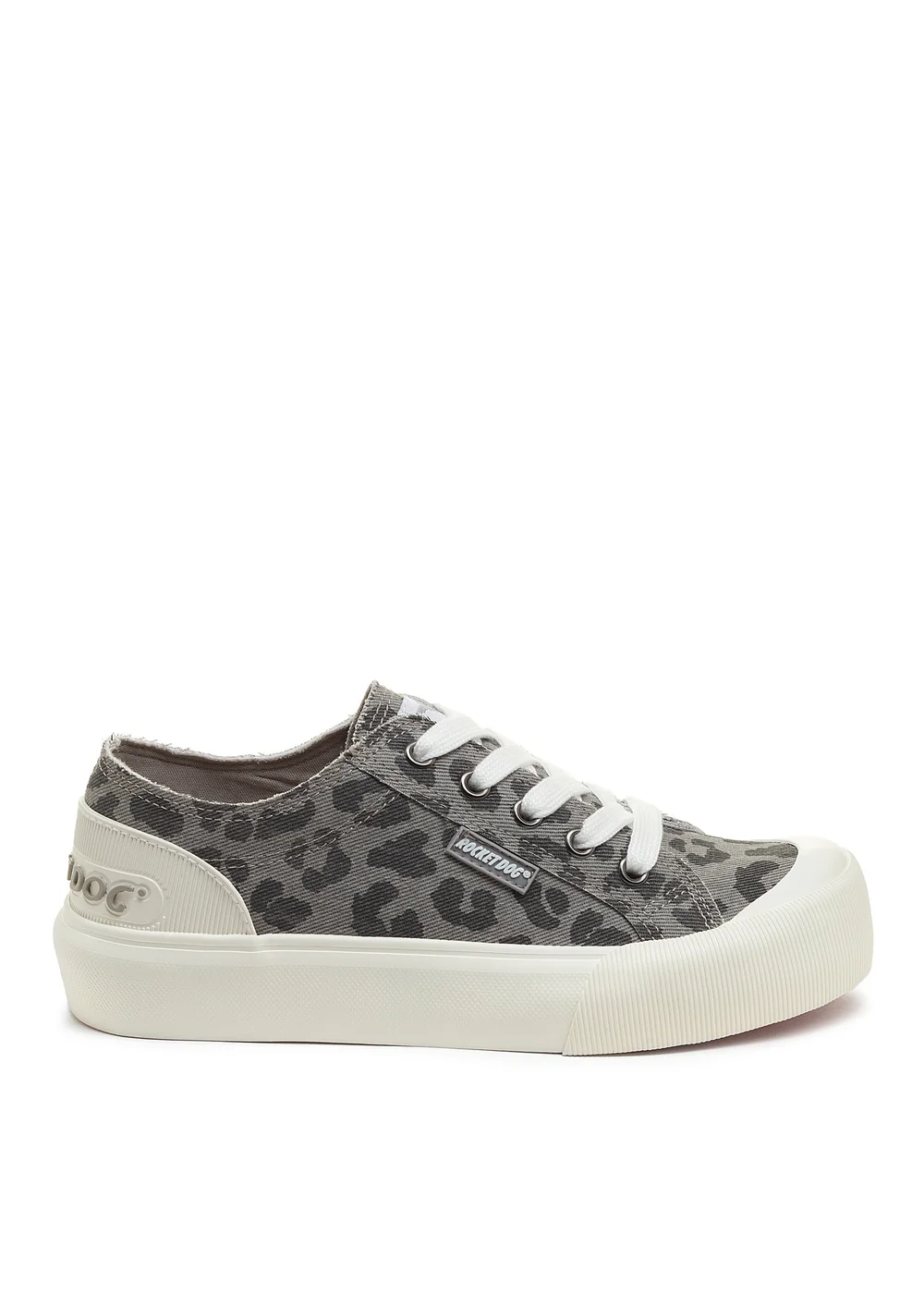 Rocket Dog Grey Leopard Trainers - Size 3 Image 2