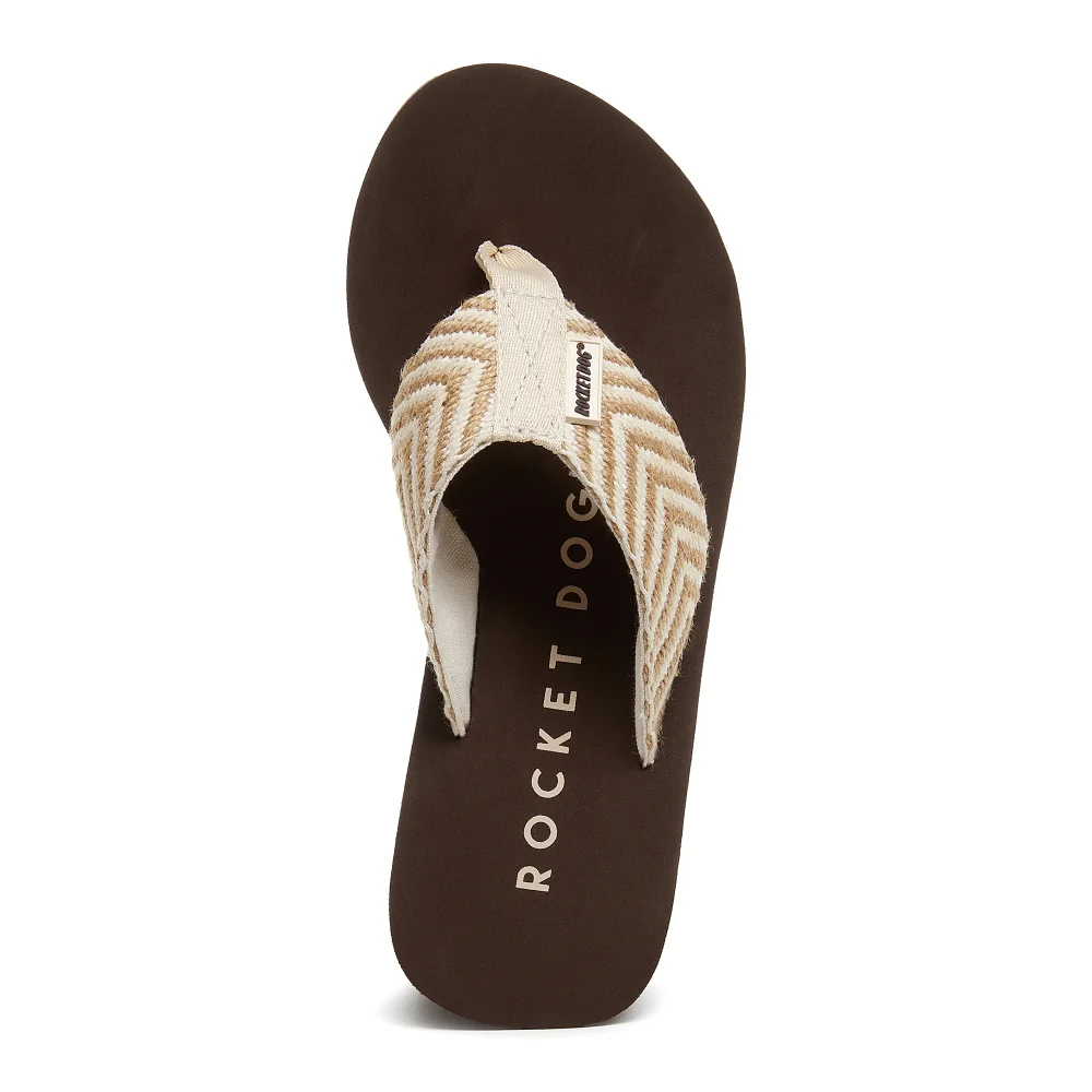 Rocket Dog White Neutral Natural Sandals - 4 Image 6