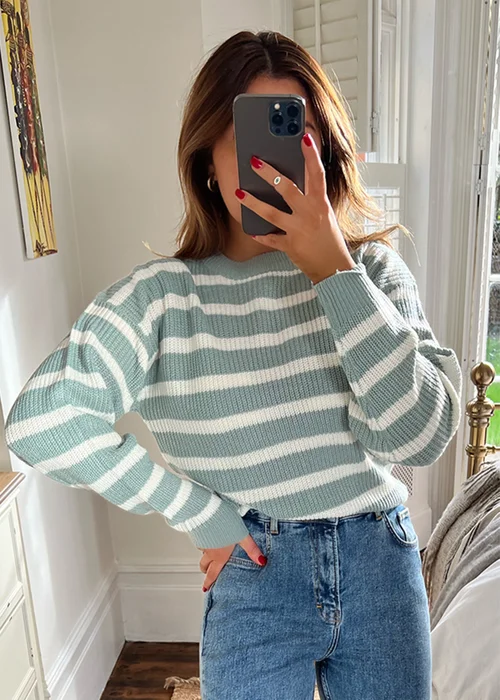 In The Style Sage Stripe Jumper - 06-08 Image 1