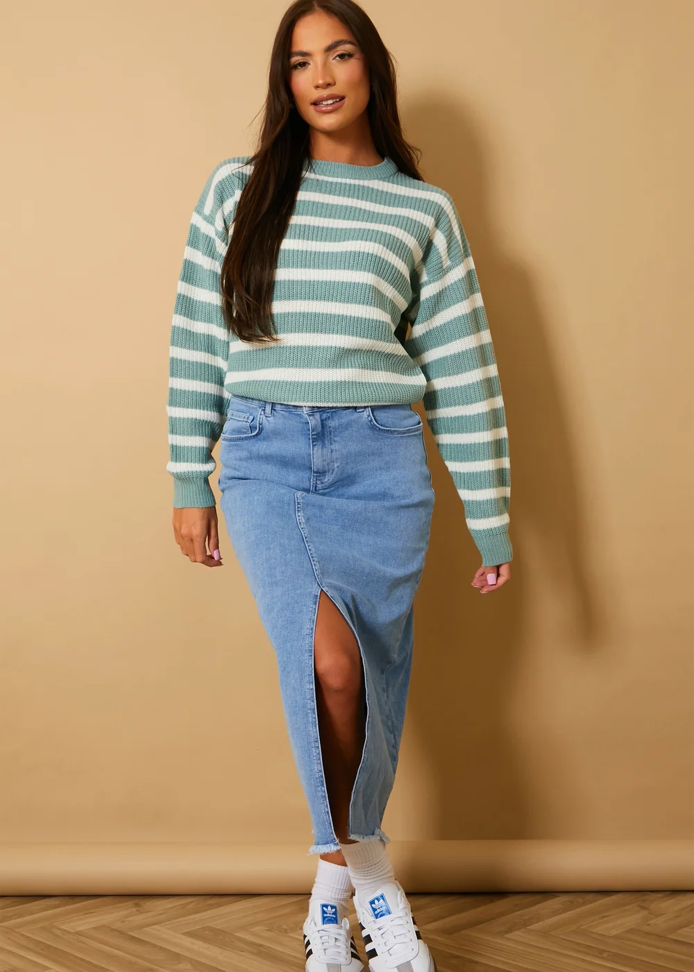 In The Style Sage Stripe Jumper - 06-08 Image 4
