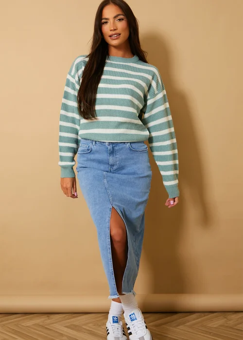 In The Style Sage Stripe Jumper - 06-08 Image 4