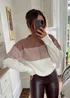 In The Style Mocha Tonal Jumper - 06-08 Image 1