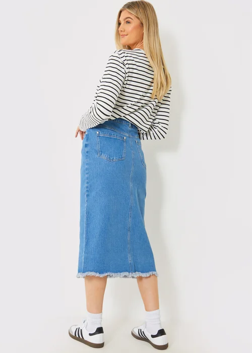 In the Style Jac Jossa Denim Midi Skirt - 8 Image 5