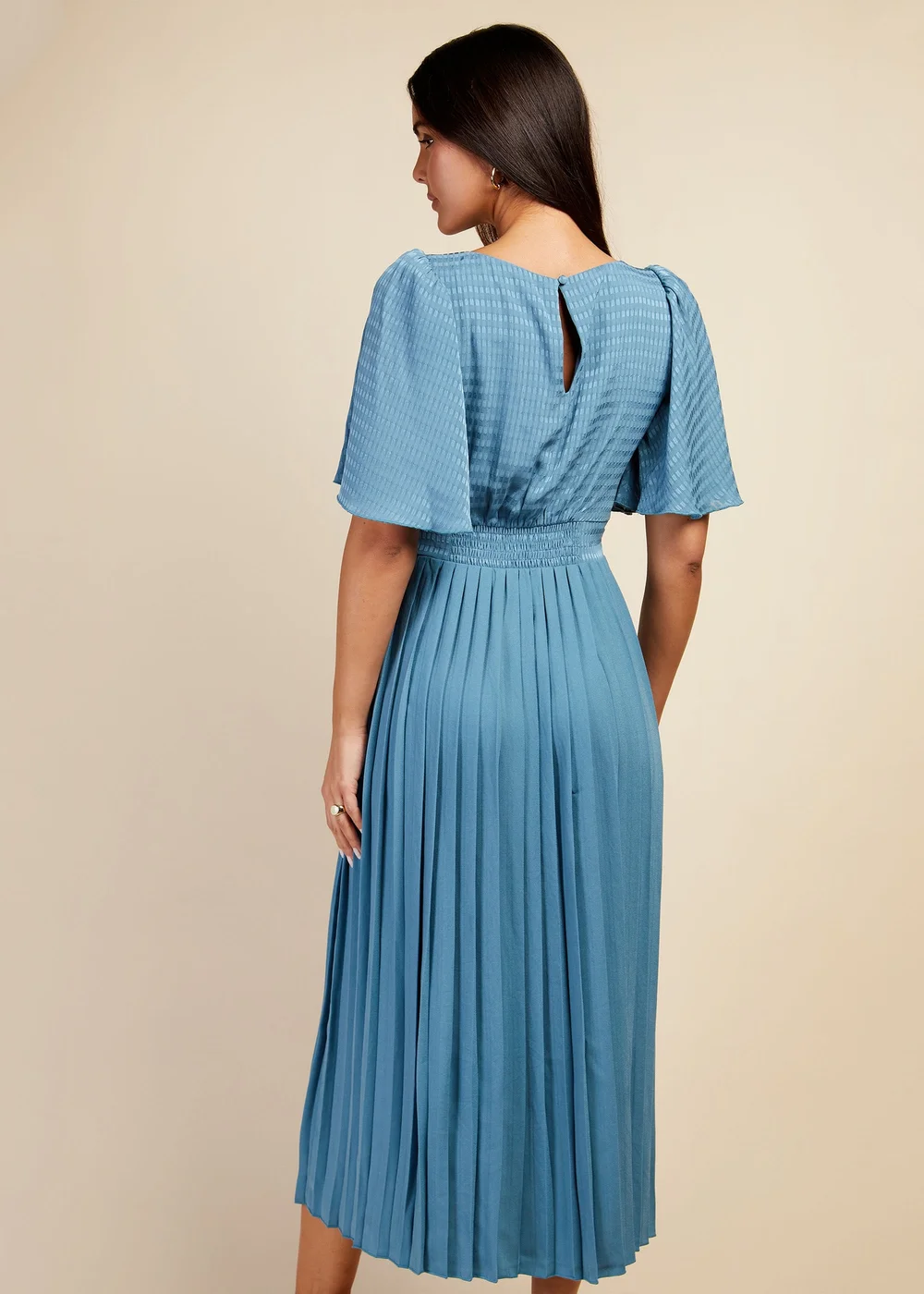 Little Mistress Check and Pleated Hem Midi - 8 Image 3