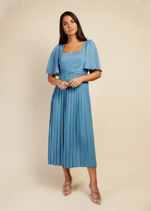 Little Mistress Check and Pleated Hem Midi - 8 Image 1