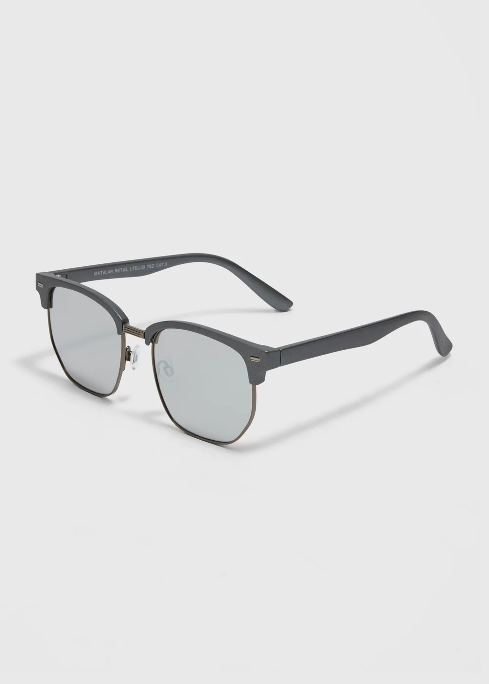 Grey Clubmaster Sunglasses Image 1