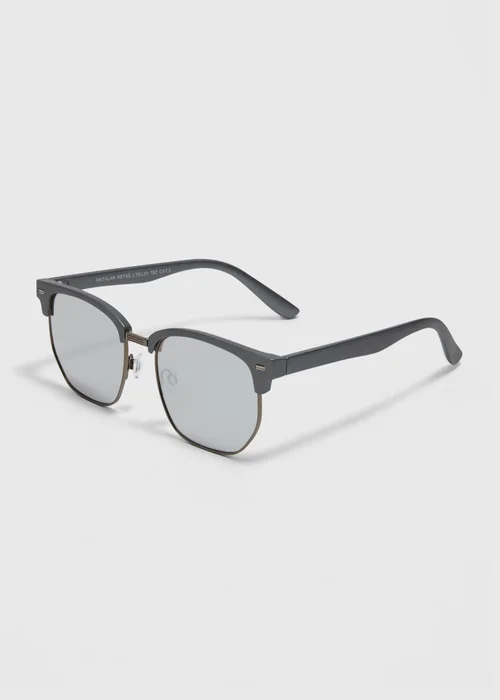 Grey Clubmaster Sunglasses Image 1