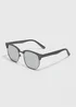 Grey Clubmaster Sunglasses Image 1